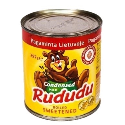 Picture of Boiled sweetened condensed milk RUDUDU 397g (in box 12)