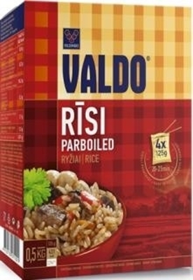 Picture of VALDO-Rice (Rīsi 'PARBOILED VALDO')0.5 kg(4x125 g) (in box 20)