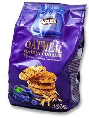 Picture of ADUGS - Oatmeal cookies with raisins, 350g (in box 9)