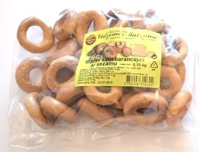 Picture of Dry bread rings with sesamu seeds 0,150g