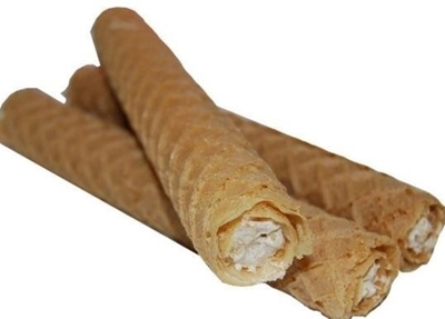 Picture of FUTURUS FOOD - Wafer rolls with vanilla-cream filling 40g (in box 30)
