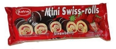 Picture of ROLL MINI SWISS-ROLLS STRAWBERRY 175g KAVIS