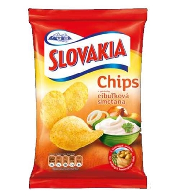 Picture of SLOVAKIA CHIPS SOUR CREAM  AND ONION  75g (in box 15)