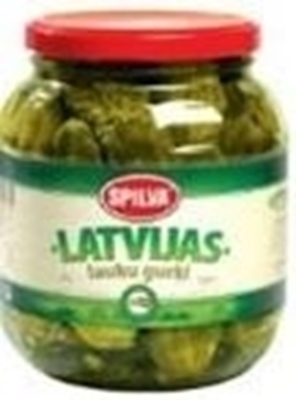 Picture of SPILVA - Latvian countryside pickled cucumbers "LAUKU" 1.03kg (box*6)