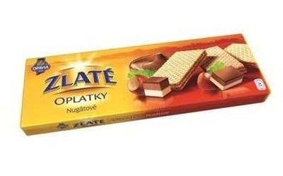 Picture of Gold WAFERS / 146g ZLATÉ NUGÁT White and Dark Chocolate (in box 14)