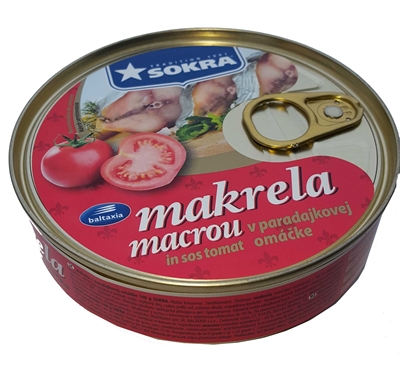 Picture of MACRELA IN TOMATO SOUSE /  REZY V PARADAJKOVEJ OMÁČKE 160g / PP 96g SOKRA