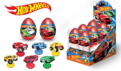 Picture of Hot Wheels dragee plastic egg with toy 10gx24