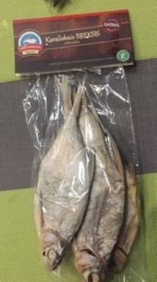 Picture of GARDUMU KARALISTE - Bream dried packed.Breksis vītināts fas.