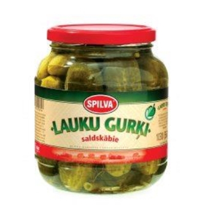 Picture of SPILVA - Cucumbers Countryside Taste Sweet and Sour 1060ml (box: 6)