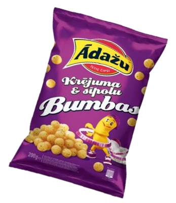 Picture of ADAZU - Corn snacks "Sourcream & Onion Balls",  200g (in box 15)