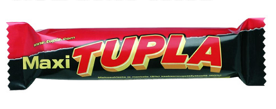 Picture of Cloetta - Tupla "King Size" milk chocolate with  almonds and cocoa nougat filling, 85g (in box 42)