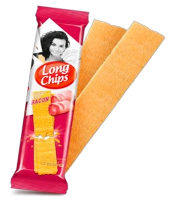 Picture of Long Chips - Potato Snack with Bacon, 75g (In box 20)