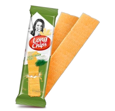 Picture of Long Chips - Potato Snack with Dill & Sour Cream, 75g (in box 20)