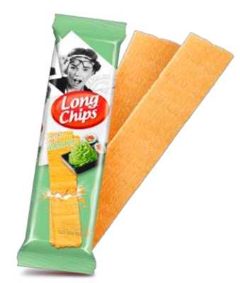 Picture of Long Chips - Potato Snack with Wasabi, 75g (In box 20)