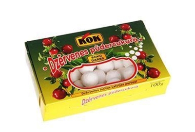 Picture of KOK - Cranberries in powdered sugar 100g (in box 20)