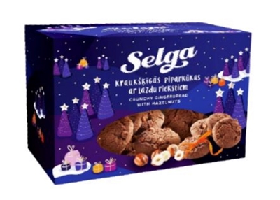 Picture of Laima - Selga crunchy gingerbread with hazelnut, 200g (In box 18)