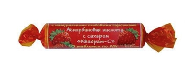 Picture of Vitamir - Ascorbic acid with sugar and natural  strawberry powder (in box 30)