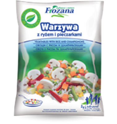 Picture of Frozana - Stir-Fry vegetables with rice and champignons, 450g (box*12)