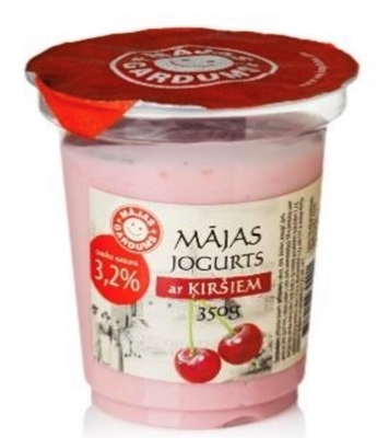 Picture of Majas Gardums - 3.2% fat yogurt with cherries, 250g (box*9)