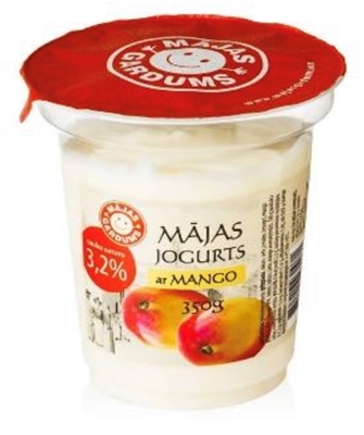 Picture of Majas Gardums - 3.2% fat yogurt with mango, 250g (box*9)