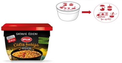 Picture of SPILVA - Chicken curry with rice 0.44l (box*6)