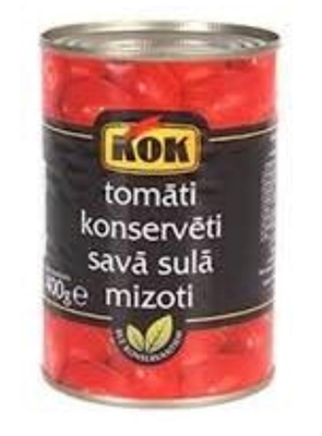Picture of KOK - Chopped tomatoes, 400g (box*24)