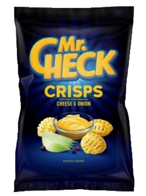 Picture of ZMFOOD - Potato crisps Mr.Check Cheesy Pops  cheese and onion, 90g (box*15)