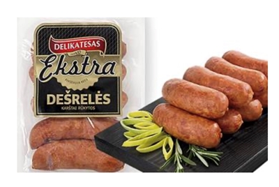 Picture of BM - Hot smoked barbecue sausages "Ekstra desreles", ±500g £/kg