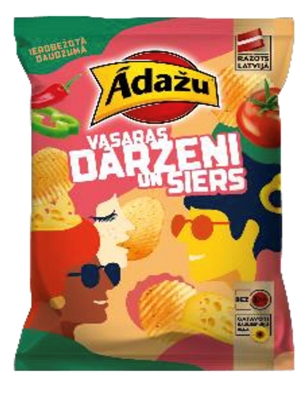 Picture of ADAZU - Chips summer Vegetables and cheese 150g (box*18)