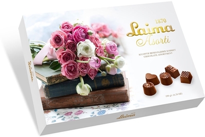 Picture of LAIMA - Assortment of chocolates Laima "Books", 190g (box*14)