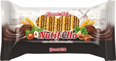 Picture of GRANEX - Waffles with Nutella/hazelnuts filling "Nutifello" 370g (box*12)