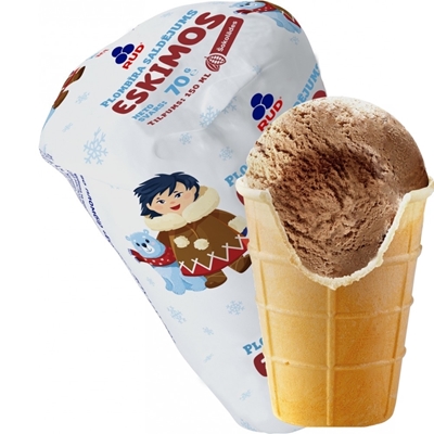 Picture of SMARRT UNITED - Chocolate ice-cream in waffle cup 150ml (box*30)