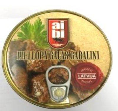 Picture of AIBI - Canned beef meat pices 525g (box*24)