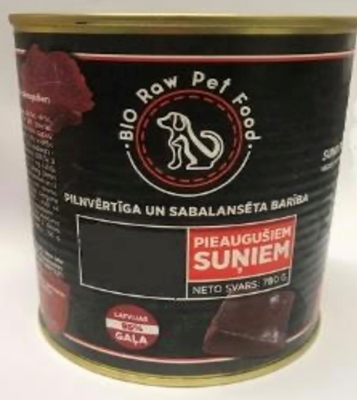 Picture of LATVIJAS GALA - Beef meat canned dog food 760g