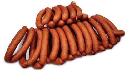 Picture of DESU FABRIKA - Semi-smoked sausages "Mednieku",~500g £/kg