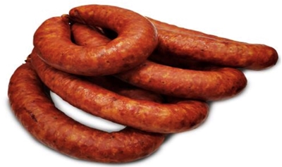 Picture of DESU FABRIKA - Semi-smoked sausage "Krakovas", ~500g £/kg