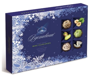 Picture of UNIKONF - Vdohnovenie mini cupcakes a selection of sweets 165g (box*9)