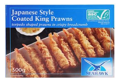 Picture of Seahawk - Crumbed Torpedo Kings Praws, 500g (box*12)