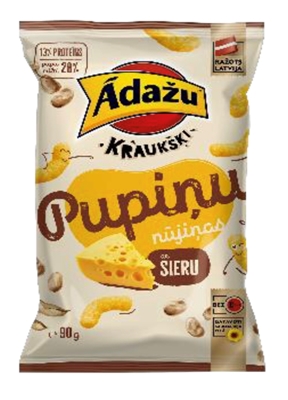 Picture of ADAZU - Ādažu Kraukšķi Bean doodles with cheese 90g (box*18)