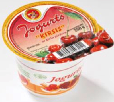 Picture of RANKAS PIENS - Yogurt with cherry 250g (box*12)