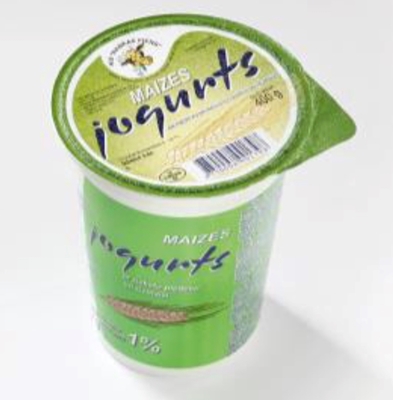 Picture of RANKAS PIENS - Bread Yoghurt with Black Plum Flavor and Grated Bread 400g (box*12)
