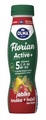 Picture of DRINK YOGHURT FLORIAN ACTIVE DRINK APPLE-PEAR-MEALS WITHOUT GLUTEN 320g OLMA BEZLEP (box*8)