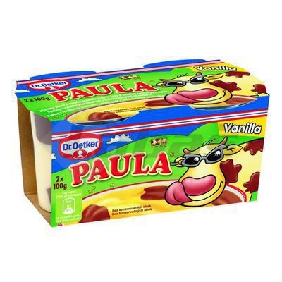 Picture of PAULA VANILLA PUDDING WITH CHOCOLATE. STAINED 2x100g OETKER