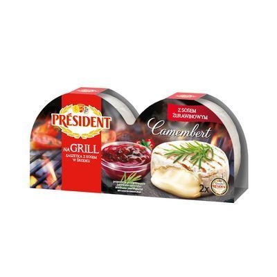 Picture of CAMEMBERT CHEESE GRILL 2x105g + 15g CRANBERRY SAUCE