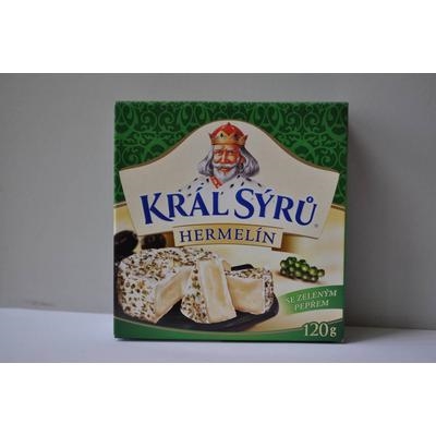 Picture of HERMELÍN CHEESE WITH GREEN. SPICES 120g KING OF CHEESE
