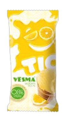 Picture of RPK - TIO Vesma Lemon, wafer cup ice cream, 130ml/80g (box*48)