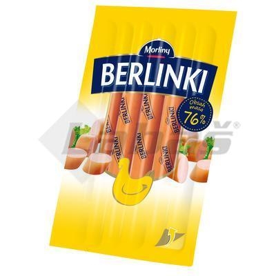 Picture of BERLINKI CHICKEN SAUSAGES 250g VB MORLINY 84% SHARE OF MEAT