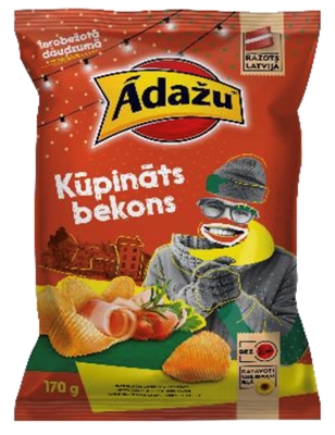 Picture of ADAZU - Chips smoked bacon 170g (box*18)