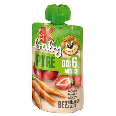 Picture of BABY NUTRITION CARROTS, APPLE, STRAWBERRY KUBÍK BABY 100g FRUIT POCKET