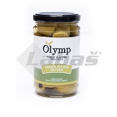 Picture of GREEN OLIVES WITHOUT DONE 300g / PP 150g ATI GLASS